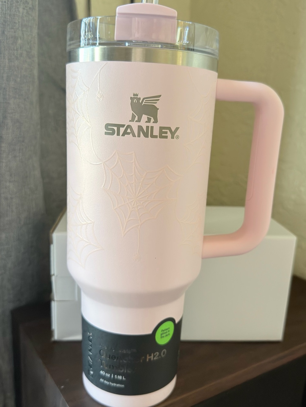 Stanley Light Pink Insulated Travel Mug with Handle